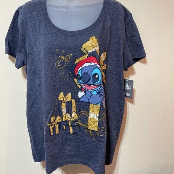 Disney Stitch Christmas Woman’s Top XL NWT - Picture 1 of 10